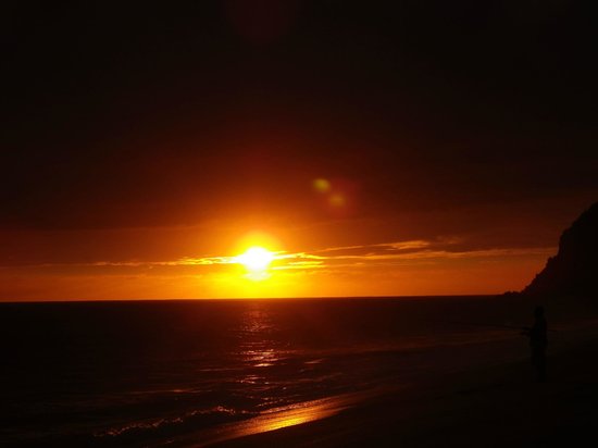 sunset view from terrasol beachfront resorts
