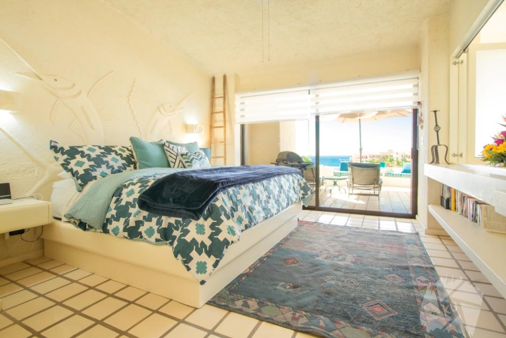 bedroom of terrasol beachfront resort hotel in cabo san lucas mexico