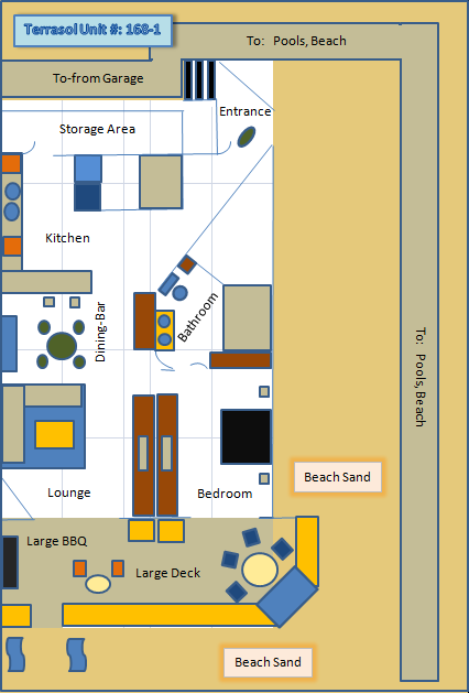 floor plan of terrasol beach resort villa 168